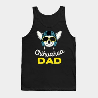 Chihuahua Dad Vintage Dog Owner Retro Dog Father Tank Top